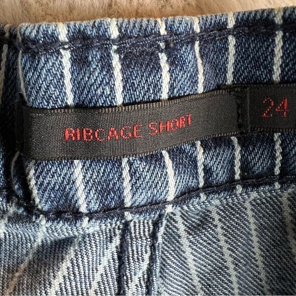 Rare! Levi’s x Stranger Things Pin Stripe Denim Cut Off Shorts - Picture 6 of 10